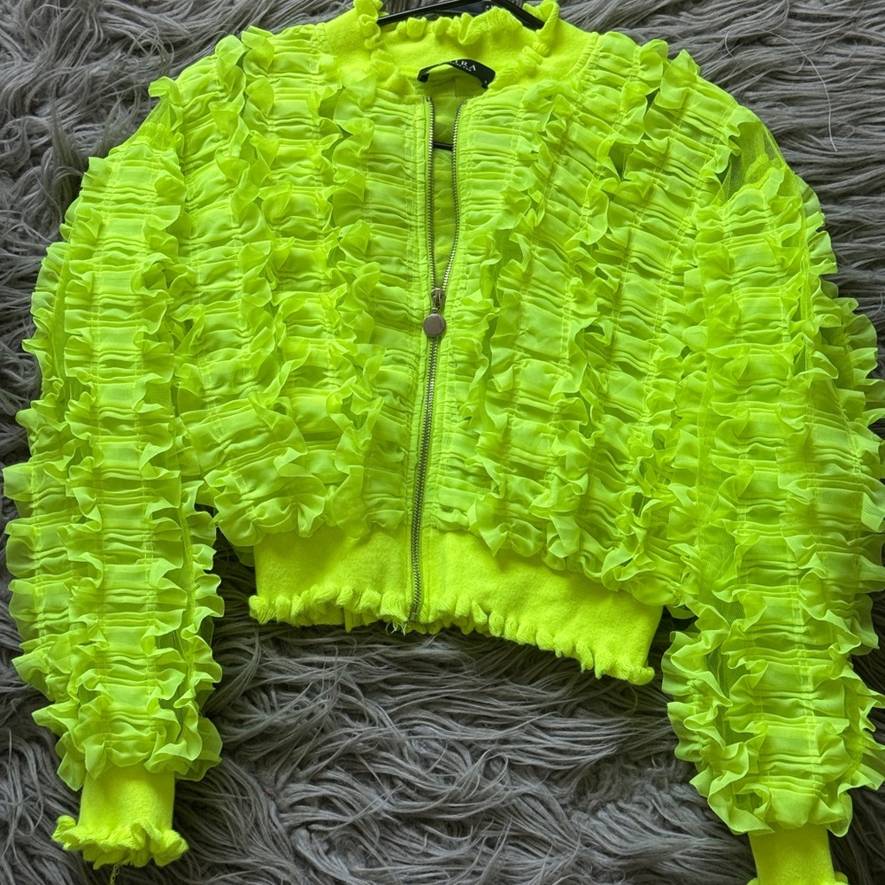 AKIRA Neon Ruffle Jacket